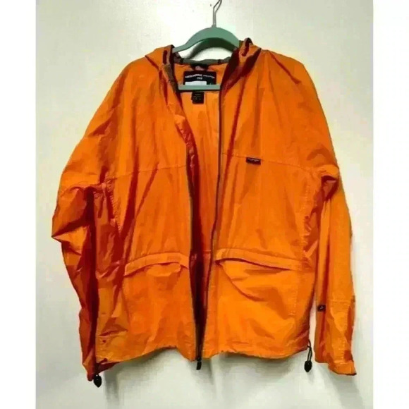 Orange Abercrombie and Fitch Gym issue Size large Windbreaker lightweight - Picture 1 of 11